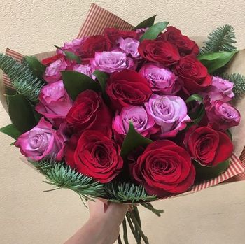25 роз ,Эквадор, 60см
